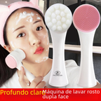 Wholesale 3D Silicone Face Cleansing Brush (Double-Sided)