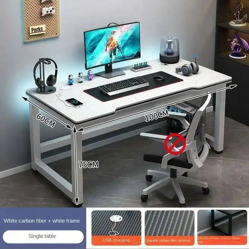 Standing Shelf Living Room Office Desk Storage Floor Metal Arbenic Computer Desks European Black Mesa De Escritorio Furniture