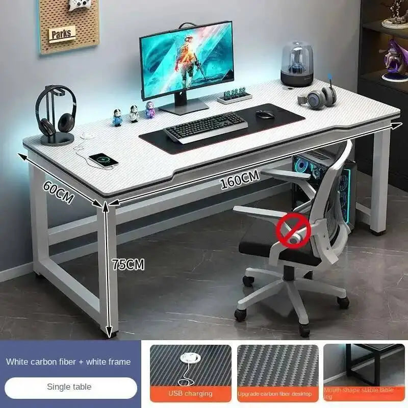 Standing Shelf Living Room Office Desk Storage Floor Metal Arbenic Computer Desks European Black Mesa De Escritorio Furniture