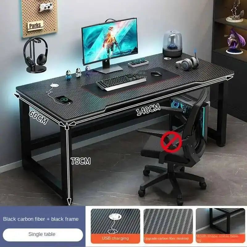 Standing Shelf Living Room Office Desk Storage Floor Metal Arbenic Computer Desks European Black Mesa De Escritorio Furniture