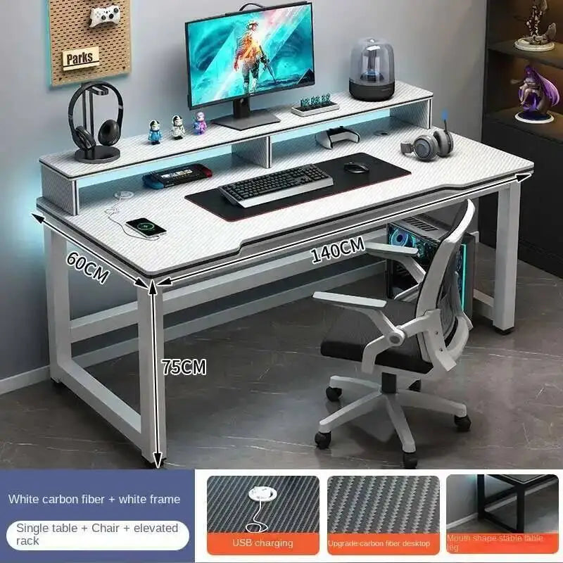 Standing Shelf Living Room Office Desk Storage Floor Metal Arbenic Computer Desks European Black Mesa De Escritorio Furniture