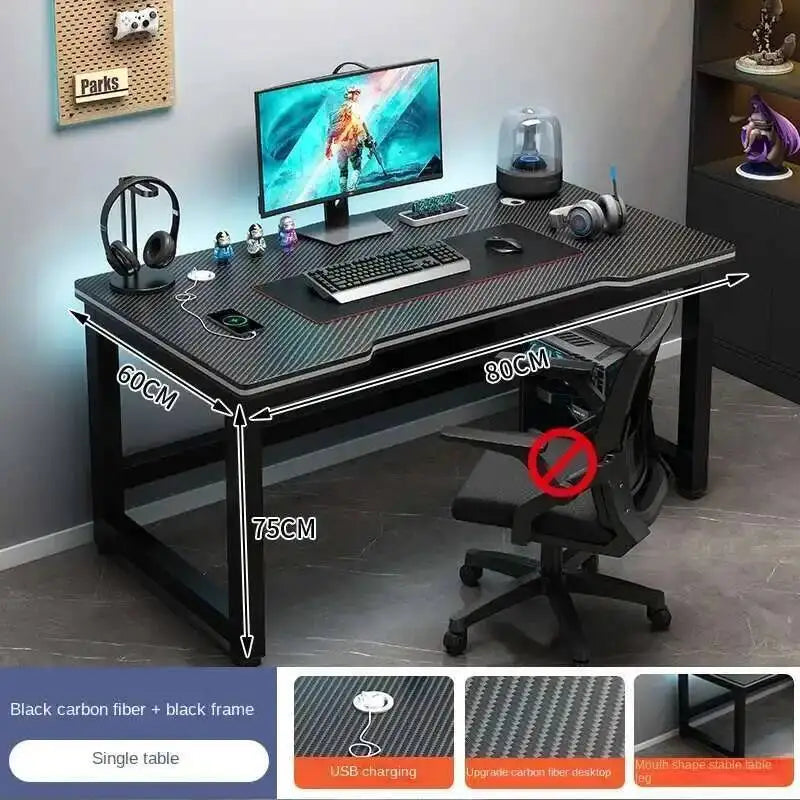 Standing Shelf Living Room Office Desk Storage Floor Metal Arbenic Computer Desks European Black Mesa De Escritorio Furniture