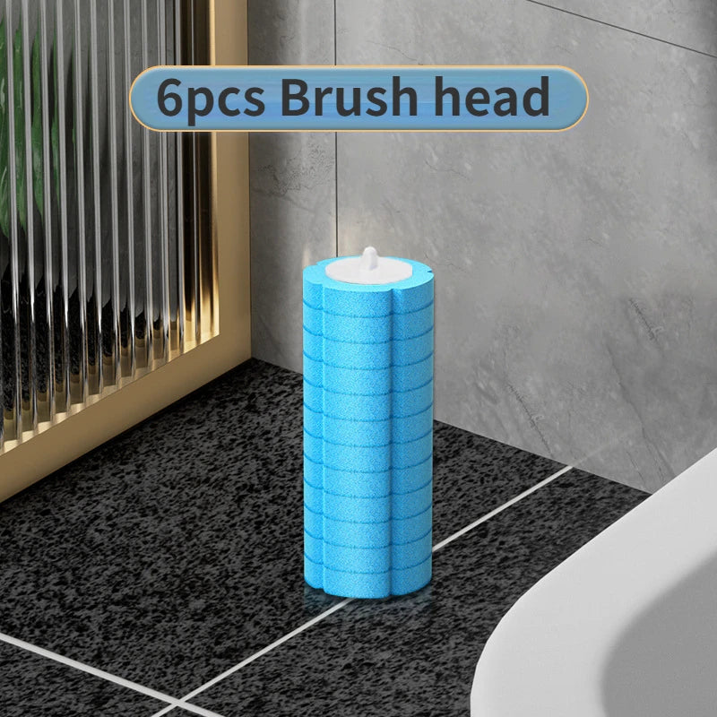 Disposable Toilet Brush Replaceable Wall-mounted Long Handle Toilet Brush Cleaning Tools WC Bathroom Accessories