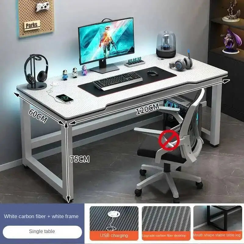 Standing Shelf Living Room Office Desk Storage Floor Metal Arbenic Computer Desks European Black Mesa De Escritorio Furniture