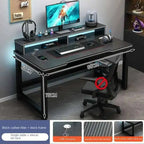 Standing Shelf Living Room Office Desk Storage Floor Metal Arbenic Computer Desks European Black Mesa De Escritorio Furniture