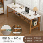 Long Narrow Table Against The Wall Rectangular Desk Double Desk Home Computer Table Solid Wood Leg Workbench