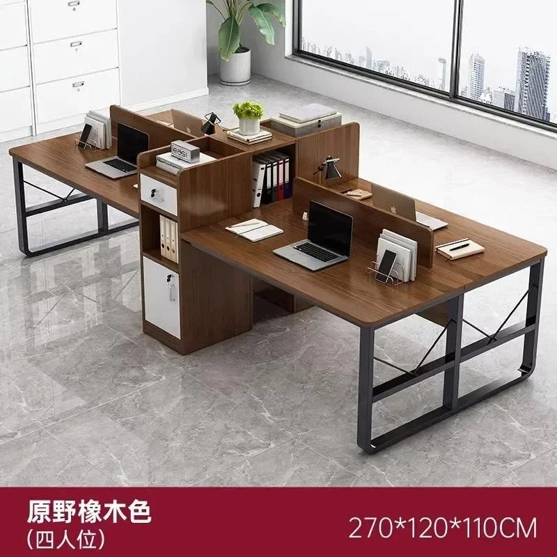 78 Inch Extra Long Desk, Double Desk with 2 Drawers, Two Person Desk Long Computer Desk with Storage Shelves, Writing Table