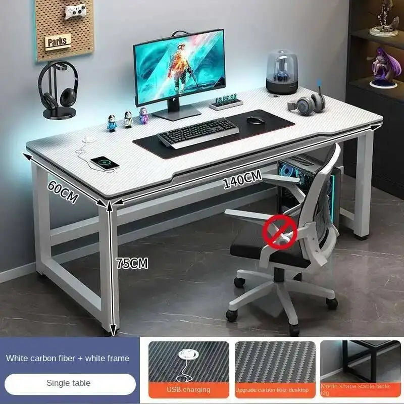 Standing Shelf Living Room Office Desk Storage Floor Metal Arbenic Computer Desks European Black Mesa De Escritorio Furniture