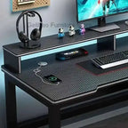 Standing Shelf Living Room Office Desk Storage Floor Metal Arbenic Computer Desks European Black Mesa De Escritorio Furniture