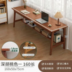 Long Narrow Table Against The Wall Rectangular Desk Double Desk Home Computer Table Solid Wood Leg Workbench