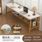 Long Narrow Table Against The Wall Rectangular Desk Double Desk Home Computer Table Solid Wood Leg Workbench