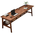 Long Narrow Table Against The Wall Rectangular Desk Double Desk Home Computer Table Solid Wood Leg Workbench