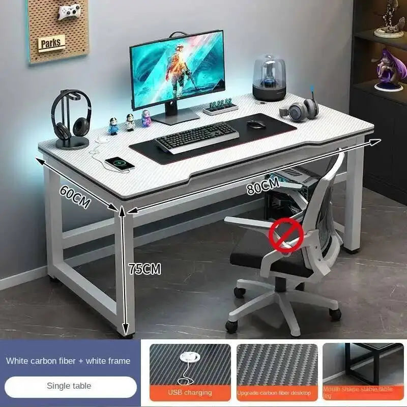 Standing Shelf Living Room Office Desk Storage Floor Metal Arbenic Computer Desks European Black Mesa De Escritorio Furniture