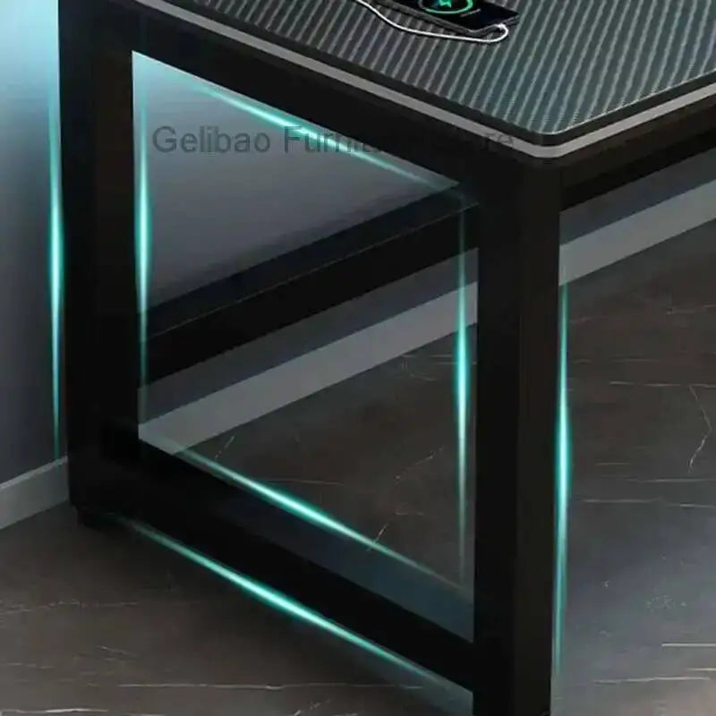 Standing Shelf Living Room Office Desk Storage Floor Metal Arbenic Computer Desks European Black Mesa De Escritorio Furniture