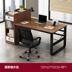78 Inch Extra Long Desk, Double Desk with 2 Drawers, Two Person Desk Long Computer Desk with Storage Shelves, Writing Table