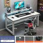 Standing Shelf Living Room Office Desk Storage Floor Metal Arbenic Computer Desks European Black Mesa De Escritorio Furniture