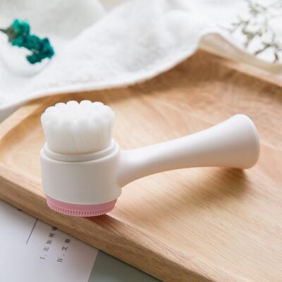 3D Dual-Sided Soft Silicone Facial Cleansing Brush